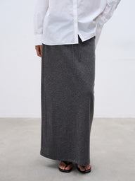 Women’s High-Waisted Knit Straight Skirt