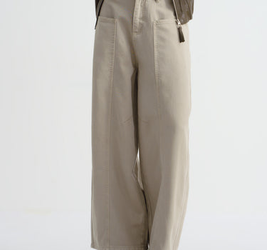 High-Rise Split-Hem Wide-Leg commuter Jeans