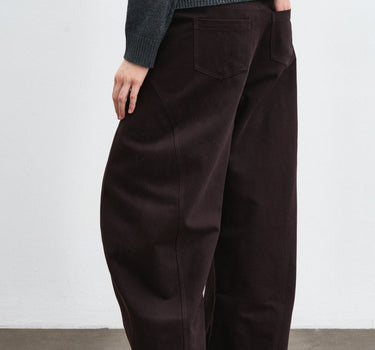 High-Waisted Straight-Leg Pants with Refined Drape