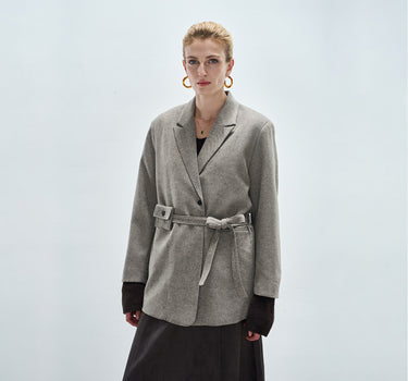 Soft Wool Drape Blazer for Work &amp; Leisure