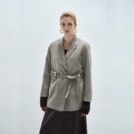 Soft Wool Drape Blazer for Work & Leisure