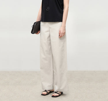 Wrinkle-Resistant High-Waisted Pants