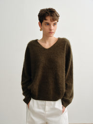 Soft Wool Cashmere Knit Pullover