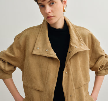 Vintage Faux Suede Work Jacket