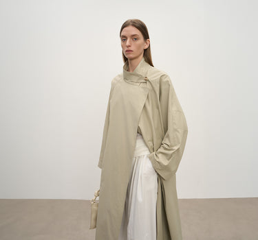 Classic Mid-Length Trench Coat for All Seasons