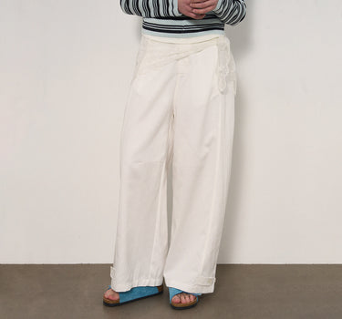 Soft Cotton-Blend Casual Trousers with Relaxed Fit