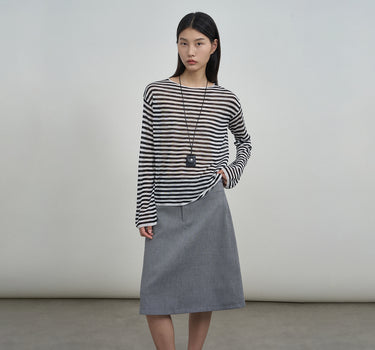 Minimalist Striped Cardigan for Spring