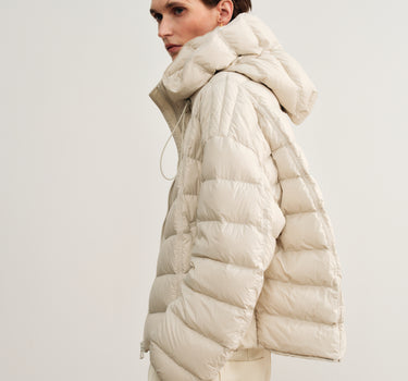 Lightweight Cropped Goose Down Jacket