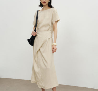 Minimalist Lyocell Dress for Work & Casual Wear
