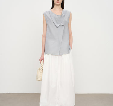 Flower Bud Skirt – Minimalist Black A-Line