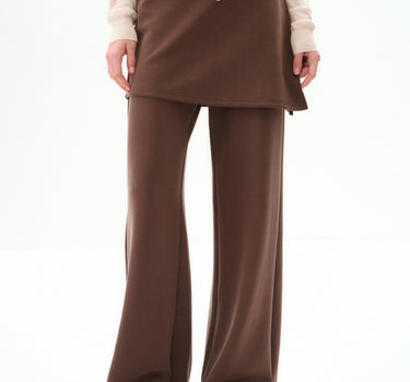 Women’s Drawstring Skirt-Pants with Flared Legs