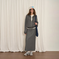Comfortable Lounge-Inspired Sweatshirt Skirt Set