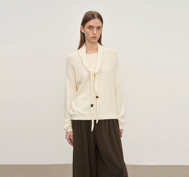 Cozy Drop-Shoulder Knit Sweater