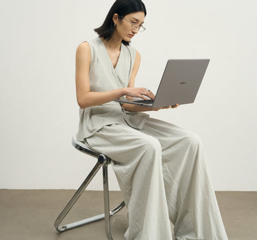 Elegant Sleeveless Vest and Pants Set