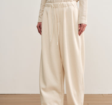Pleated Casual Straight-Leg Pants