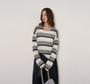 Breezy & Stylish Color-Block Pullover Knit