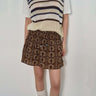Vintage Floral Pleated Skirt for Spring and Summer
