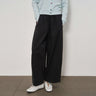 Elastic Waist Curved-Leg Pants