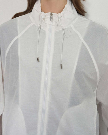 Split Stand Collar Jacket with Lightweight Sun Protection