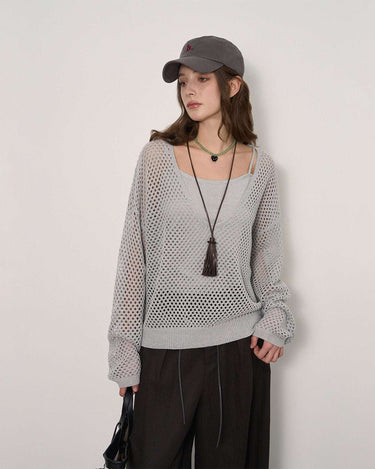 Lace-Up Knit Two-Piece Set: Effortless Style & Comfort