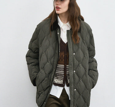 Retro-Inspired Quilted Winter Jacket