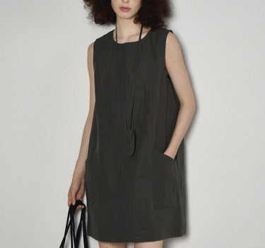 Sleeveless Pocket Tank Dress for Summer