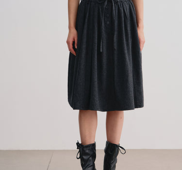 Brushed Wool Blend Everyday Skirt