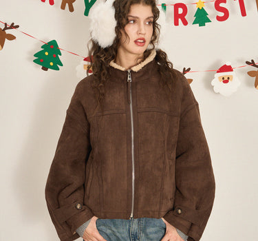 Thickened Vintage Woolen Short Jacket