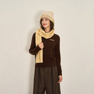Layering-Friendly Crew Neck Knit Sweater