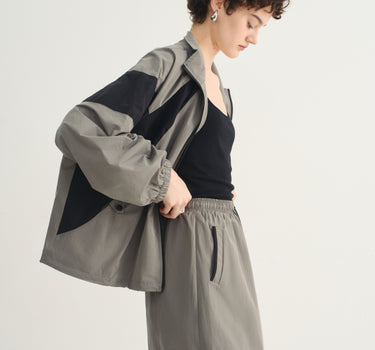Women's Lightweight Windbreaker Jacket and Skirt Set