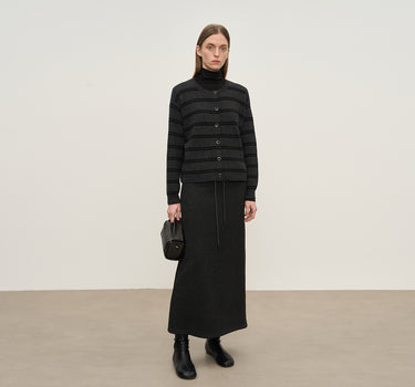 Women’s Warm Striped Knit Cardigan Sweater