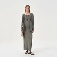 Relaxed-Fit Cardigan Set for Effortless Layering