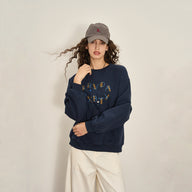 Fall Winter Retro Letter Pullover Sweatshirt