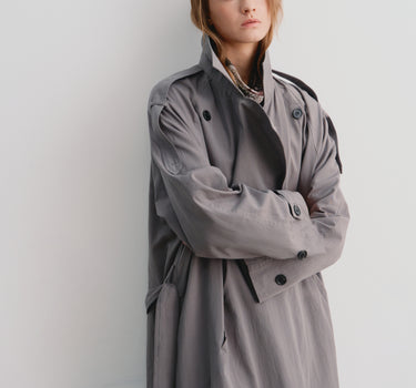 Relaxed Longline Trench Coat