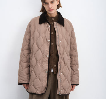 90% Goose Down Quilted Puffer Jacket