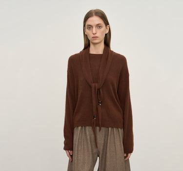 Cozy Drop-Shoulder Knit Sweater