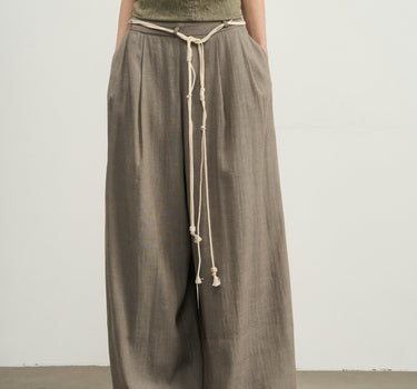 Flattering Structured Wide-Leg Trousers
