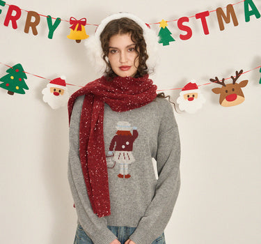 Cozy Christmas Wool Knit Sweater