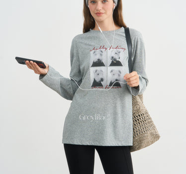 Vintage Nine-Grid Graphic T-Shirt