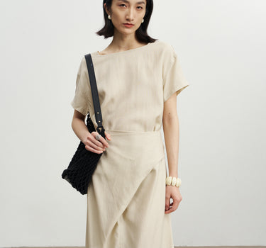 Minimalist Lyocell Dress for Work & Casual Wear