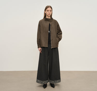 Soft Vintage-Look Suede Jacket