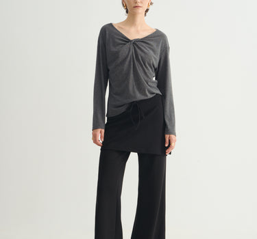 Versatile Two-Piece Style Wide-Leg Trousers