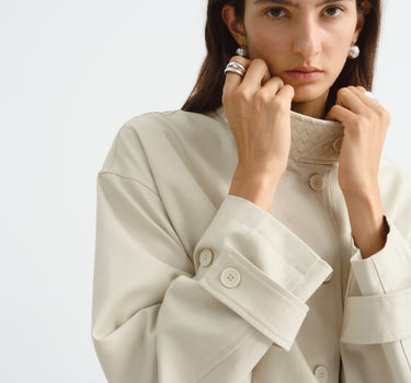 Mid-Length Belted Trench Coat