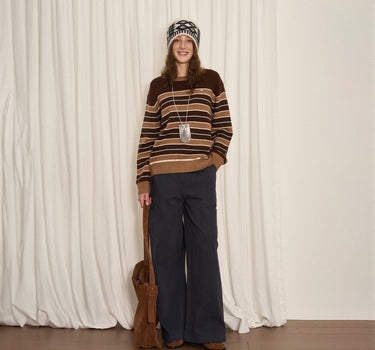 Cozy Vintage Stripe Knit for Everyday Wear