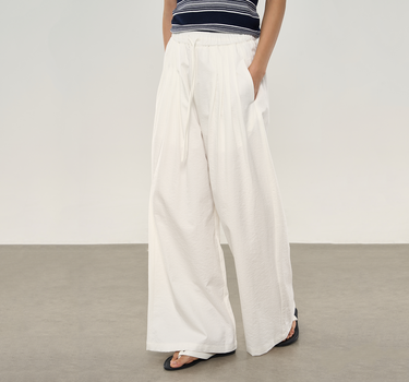 Relaxed Fit Cotton-Feel Trousers