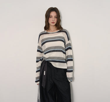 Breezy & Stylish Color-Block Pullover Knit