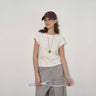 Crew Neck Cap Sleeve T-Shirt