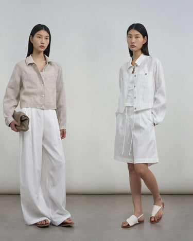 Lightweight Natural Linen Jacket