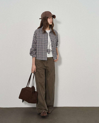 Classic Retro Plaid Shirt with Vintage Charm