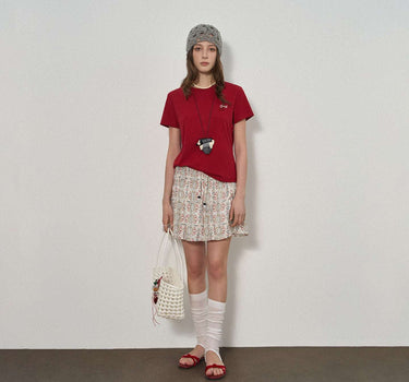 Charming Puppy Embroidered T-Shirt for Everyday Style